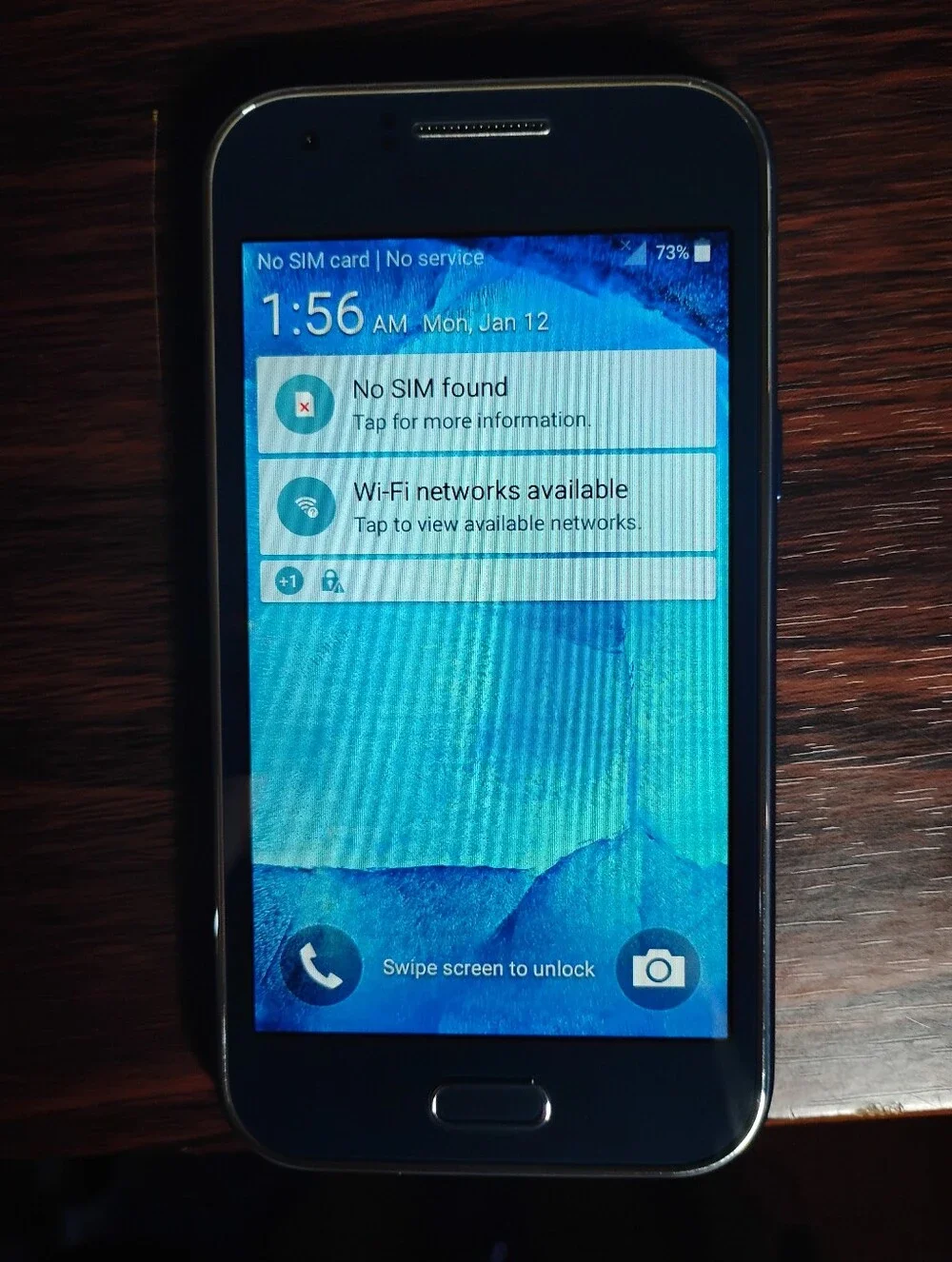 Blue Verizon Samsung Galaxy J1 8GB Mobile Phone - Works Great